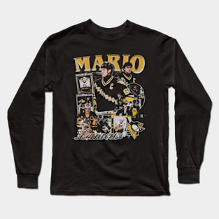 Mario Lemieux Vintage Bootleg Long Sleeve T-Shirt